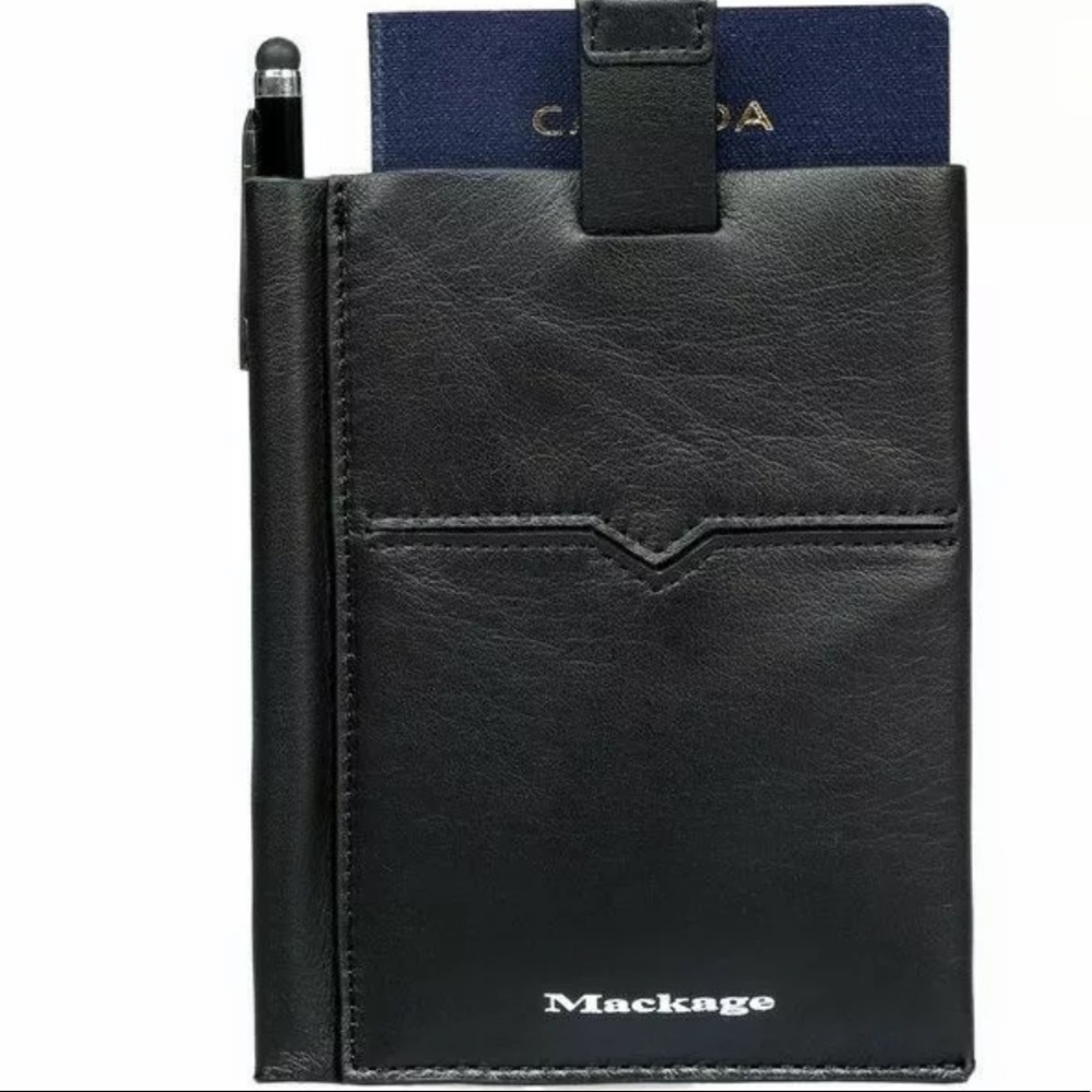 * SOLD* Mackage Vance Leather Passport Sleeve